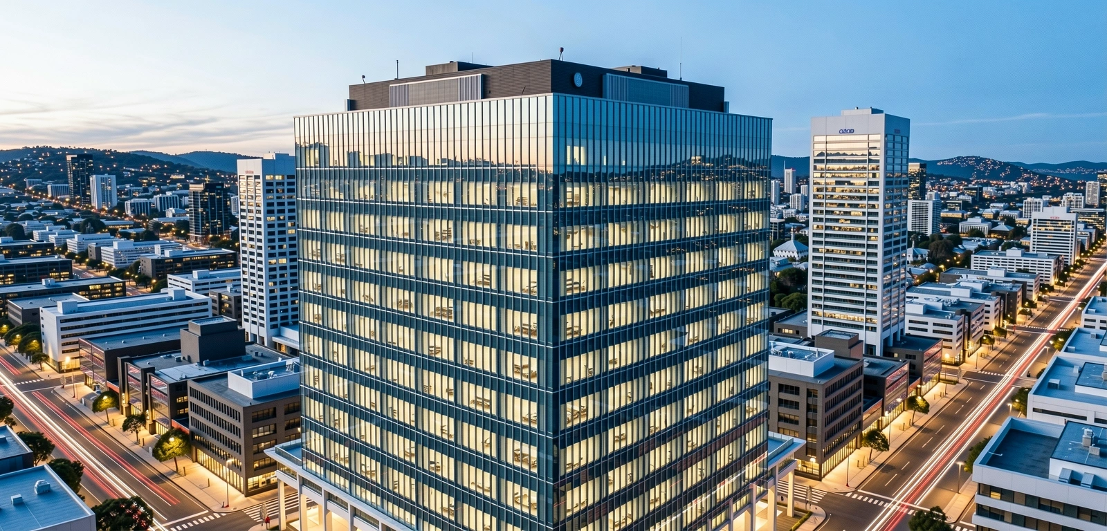 Auckland business district architecture